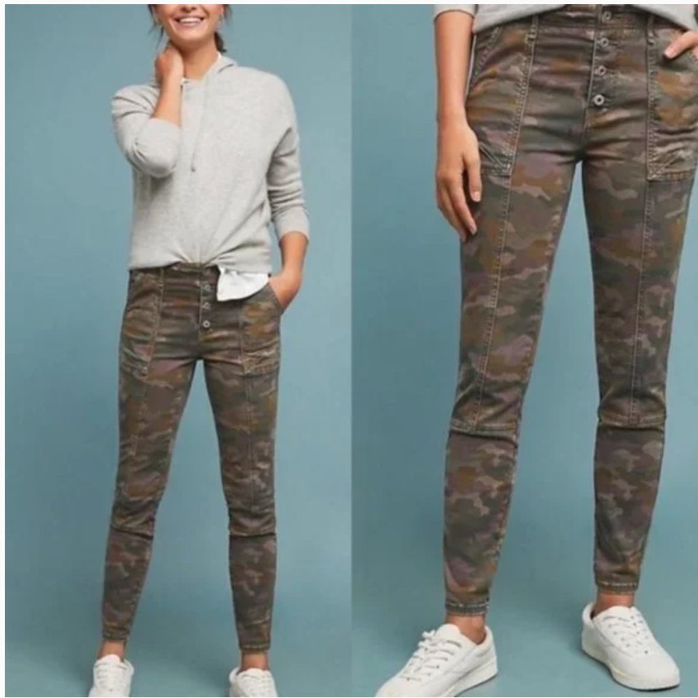 Anthropologie Camo Pants 25